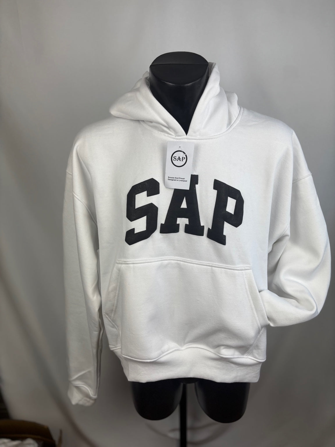 SAP Collegiate Oversized Womens Hoodie - White