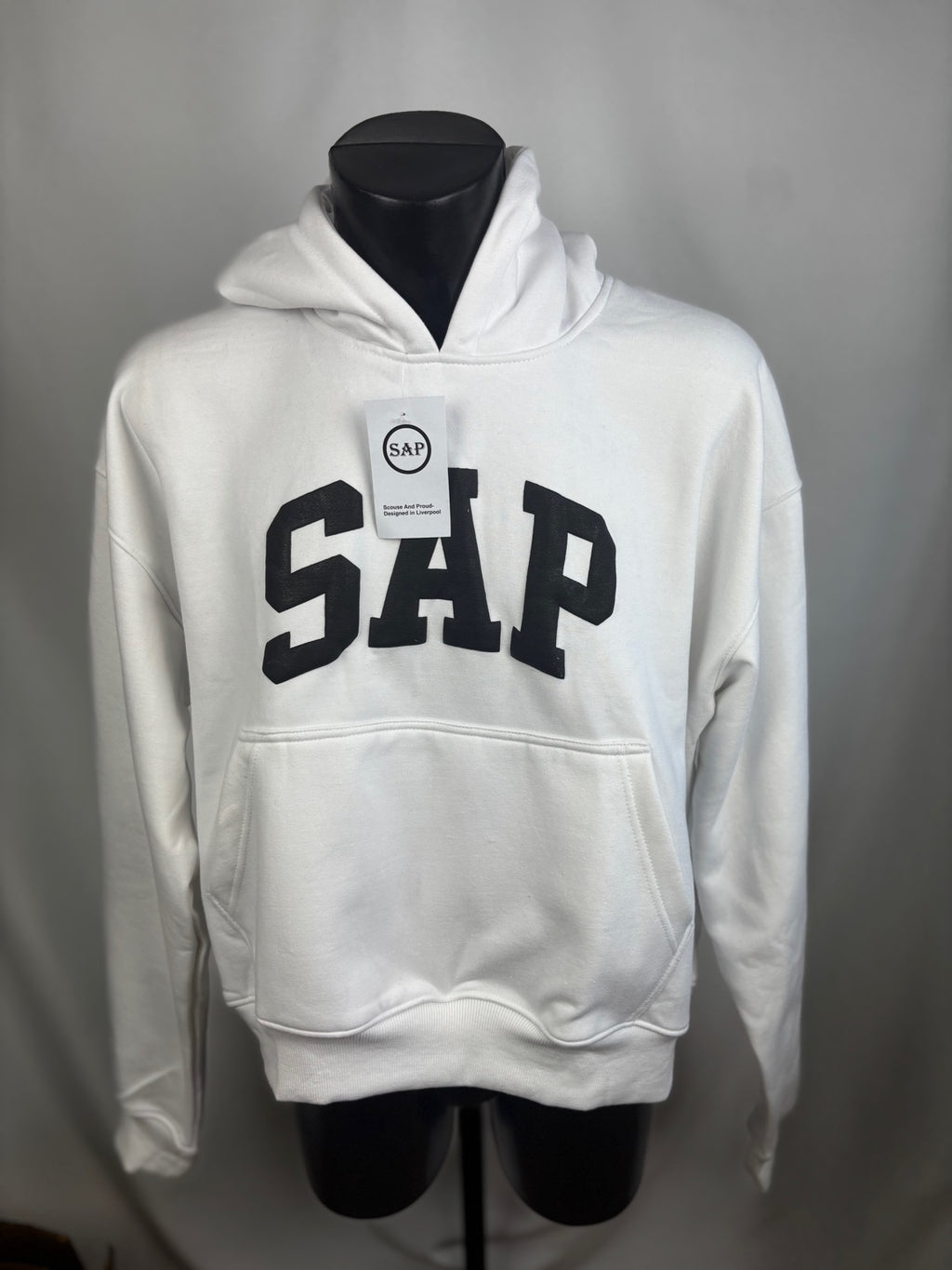 SAP Collegiate Oversized Womens Hoodie - White