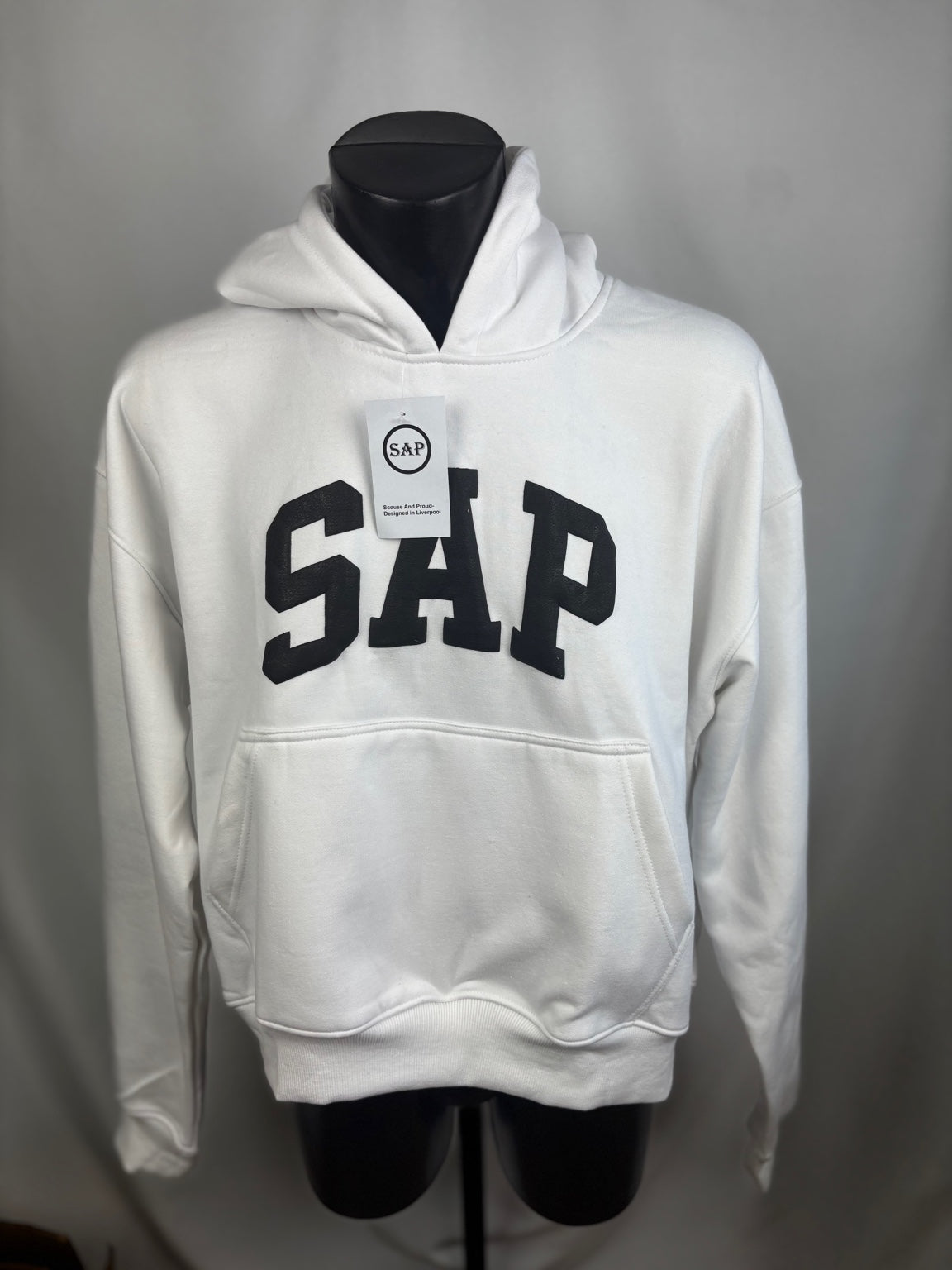 SAP Collegiate Oversized Womens Hoodie - White