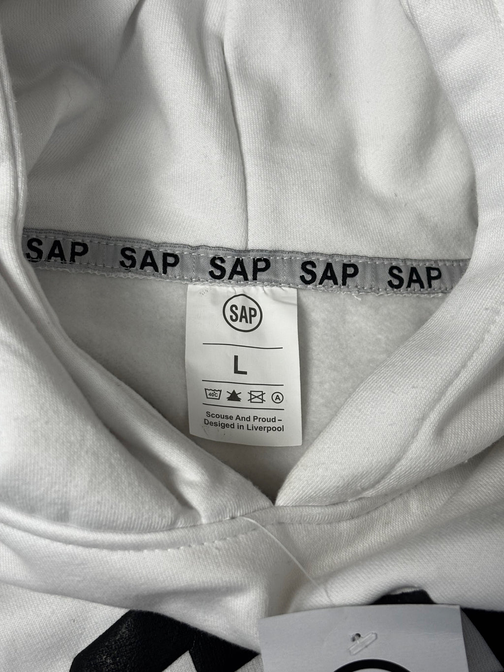 SAP Collegiate Oversized Womens Hoodie - White