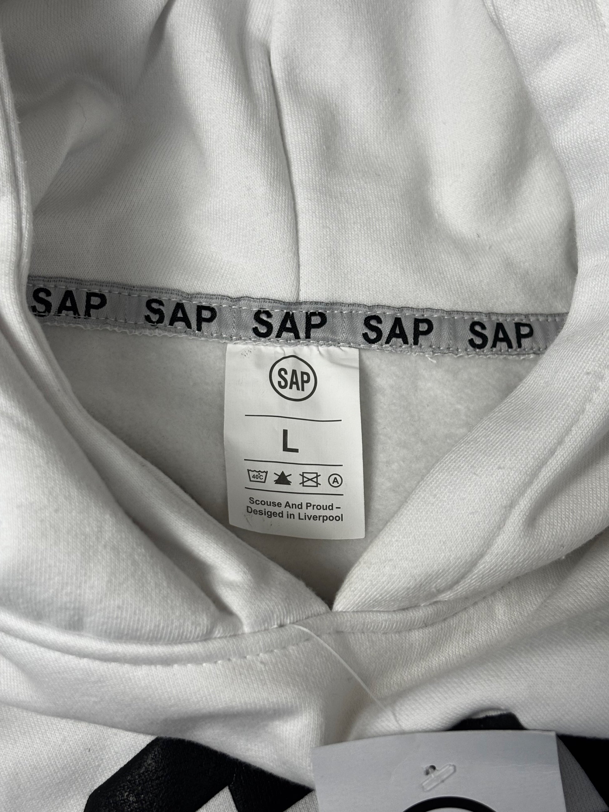 SAP Collegiate Oversized Womens Hoodie - White